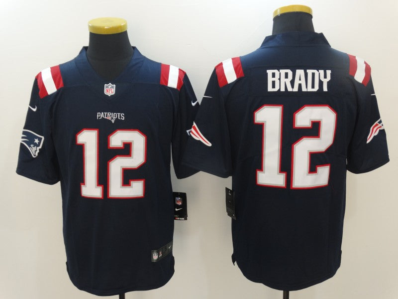 CAMISA NEW ENGLAND PATRIOTS -  AZUL  - #12 BRADY