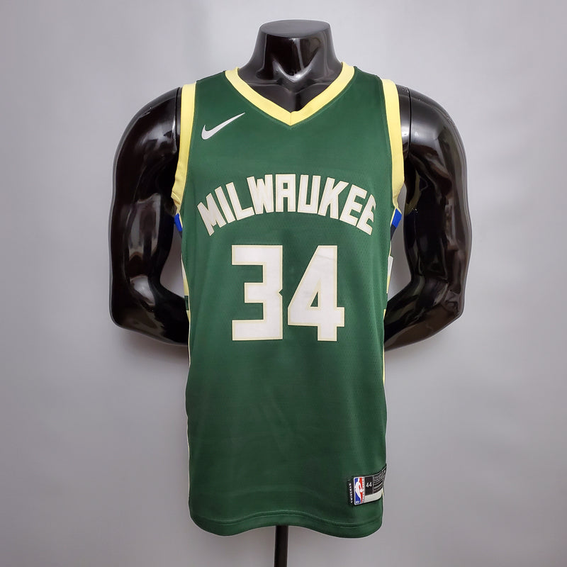 CAMISA MILWAUKEE BUCKS - VERDE - #34 ANTETOKOUNMPO
