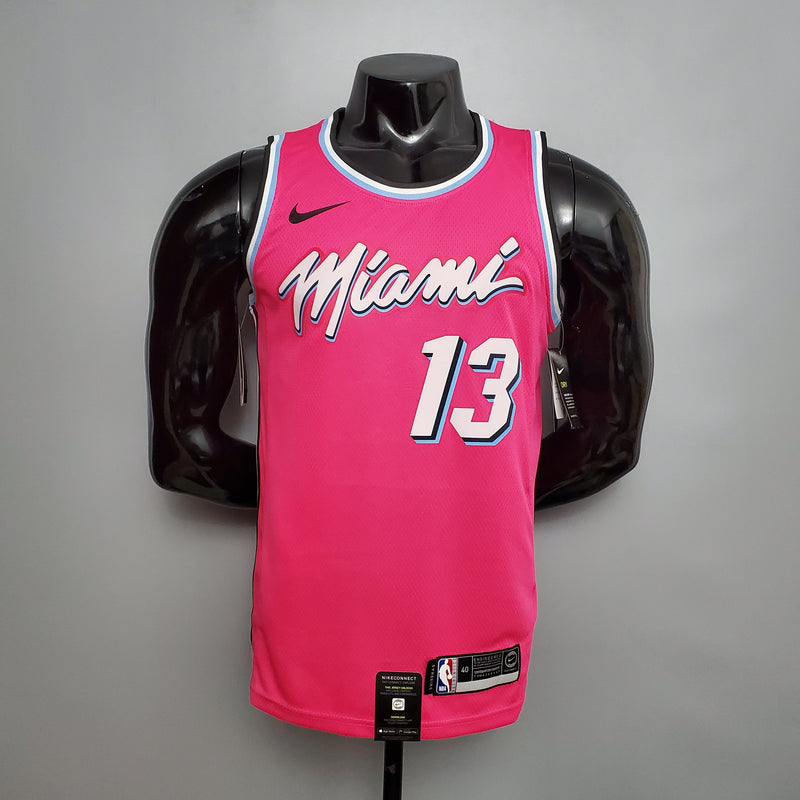 CAMISA MIAMI HEAT - ROSA 20/21 - #13 ADEBAYO