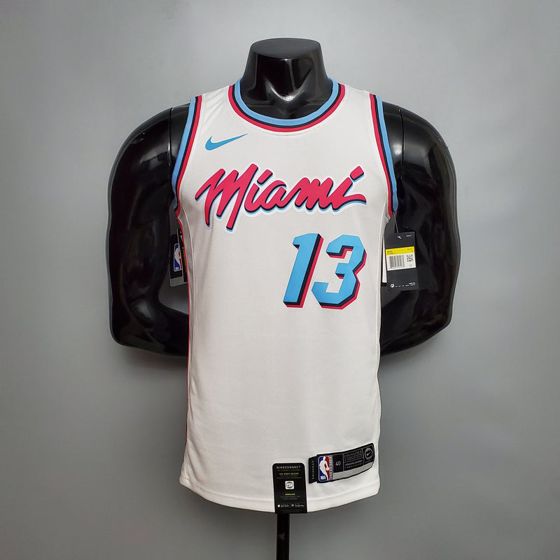 CAMISA MIAMI HEAT - BRANCA 20/21 - #13 ADEBAYO