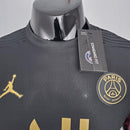 CAMISA PARIS SAINT GERMAIN (PSG) - TREINO - PRETO - JOGADOR - 20/21