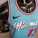 CAMISA MIAMI HEAT - AZUL E ROSA 20/21 -