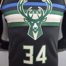 CAMISA MILWAUKEE BUCKS - PRETA - JORDAN VERSION-
