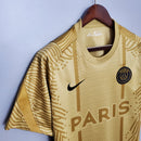 CAMISA PARIS SAINT GERMAIN (PSG) - TREINO/TRAINING - DOURADA - TORCEDOR - 20/21