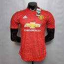CAMISA MANCHESTER UNITED - CASA/ HOME - JOGADOR - 20/21