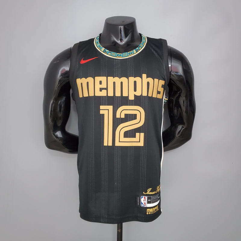 CAMISA MEMPHIS GRIZZLIES - CITY EDITION-  PRETO - #12 MORANT