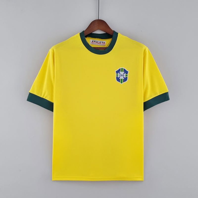 CAMISA BRASIL - RETRÔ - CASA/ HOME - TORCEDOR - 1970