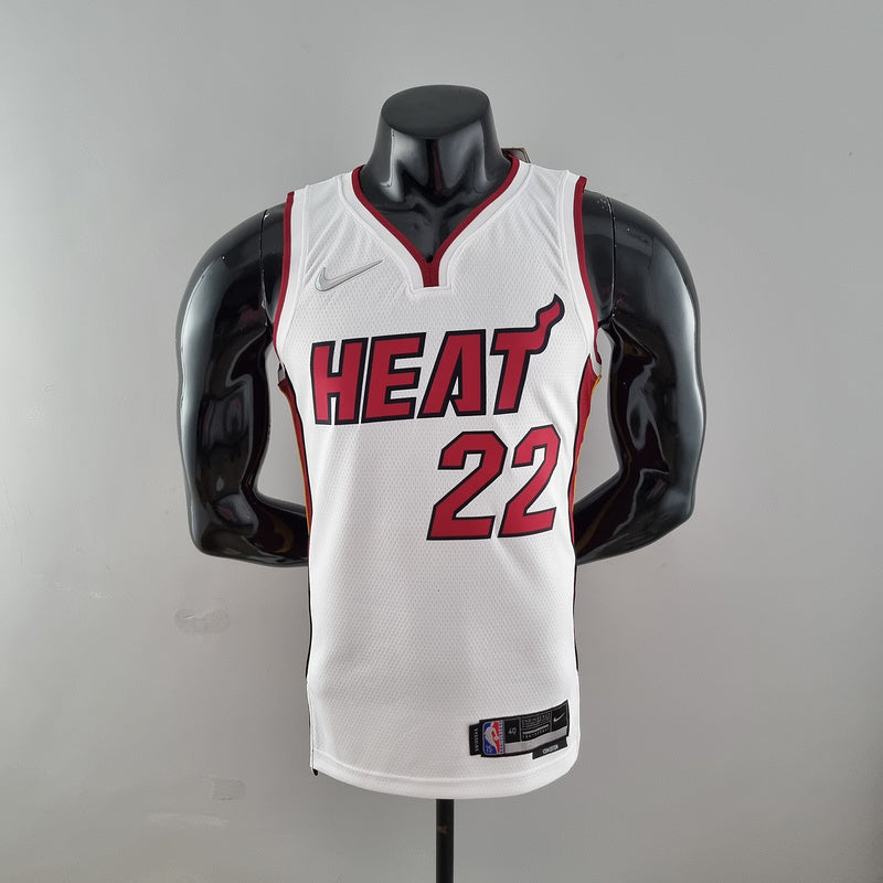 CAMISA MIAMI HEAT - ICON EDITION 75TH ANNIVERSARY - NIKE BRILHANTE - BRANCA  - 2021/ 2022