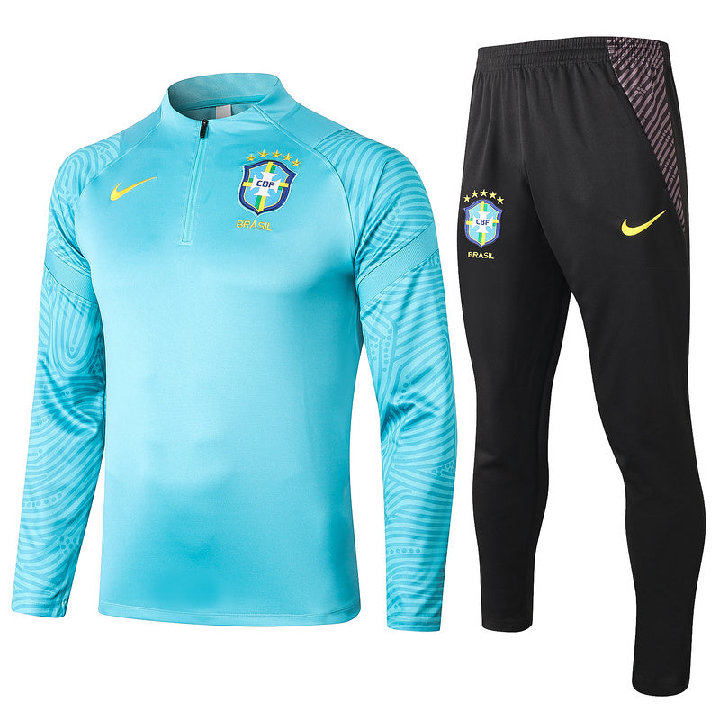 KIT PRÉ JOGO - BRASIL - AZUL CLARO E PRETO