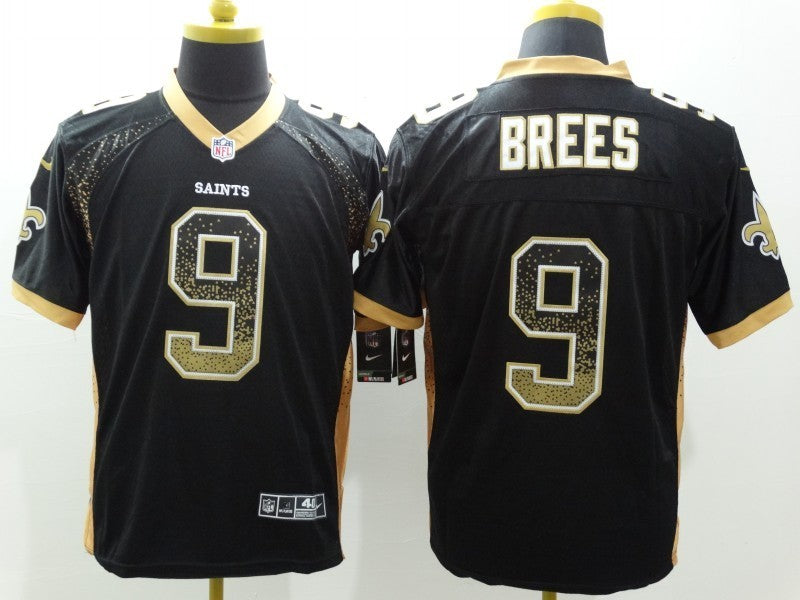 CAMISA NEW ORLEANS SAINTS  - NFL - PRETO E DOURADO DEGRADÊ