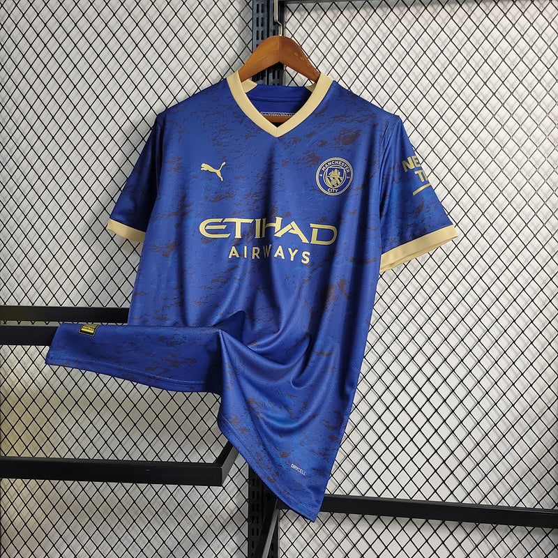 Camisa Manchester City 23/24 Versão Jogador Pré-Jogo - Azul - Imports do  vale