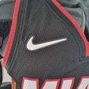 CAMISA MIAMI HEAT - ICON EDITION 75TH ANNIVERSARY - NIKE BRILHANTE - PRETA - 2021/ 2022