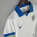 CAMISA  BRASIL - BRANCA COM AZUL - FEMININO - 2019