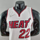 CAMISA MIAMI HEAT - ICON EDITION 75TH ANNIVERSARY - NIKE BRILHANTE - BRANCA  - 2021/ 2022