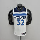 CAMISA MINNESOTA TIMBERWOLVES - BRANCA COM NIKE BRILHANTE - CITY EDITION 75TH ANNIVERSARY - 2022