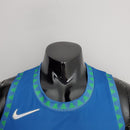 CAMISA MINNESOTA TIMBERWOLVES - AZUL COM NIKE BRILHANTE - CITY EDITION 75TH ANNIVERSARY - 2022