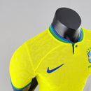 CAMISA BRASIL - CASA/ HOME - COPA DO MUNDO AMARELA - JOGADOR - 22/23