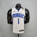 CAMISA ORLANDO MAGIC - HOMENAGEM RETRÔ - BRANCA E AZUL
