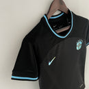 CAMISA  BRASIL - CONCEITO PRETA COM AZUL ESCURA - FEMININO - 22/ 23