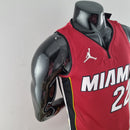 CAMISA MIAMI HEAT - ICON EDITION 75TH ANNIVERSARY - NIKE BRILHANTE - VERMELHA - 2021/ 2022