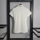 CAMISA  BRASIL - PÓLO -  BRANCA COM ESCUDO DOURADO - CBF - FEMININO - 22/ 23