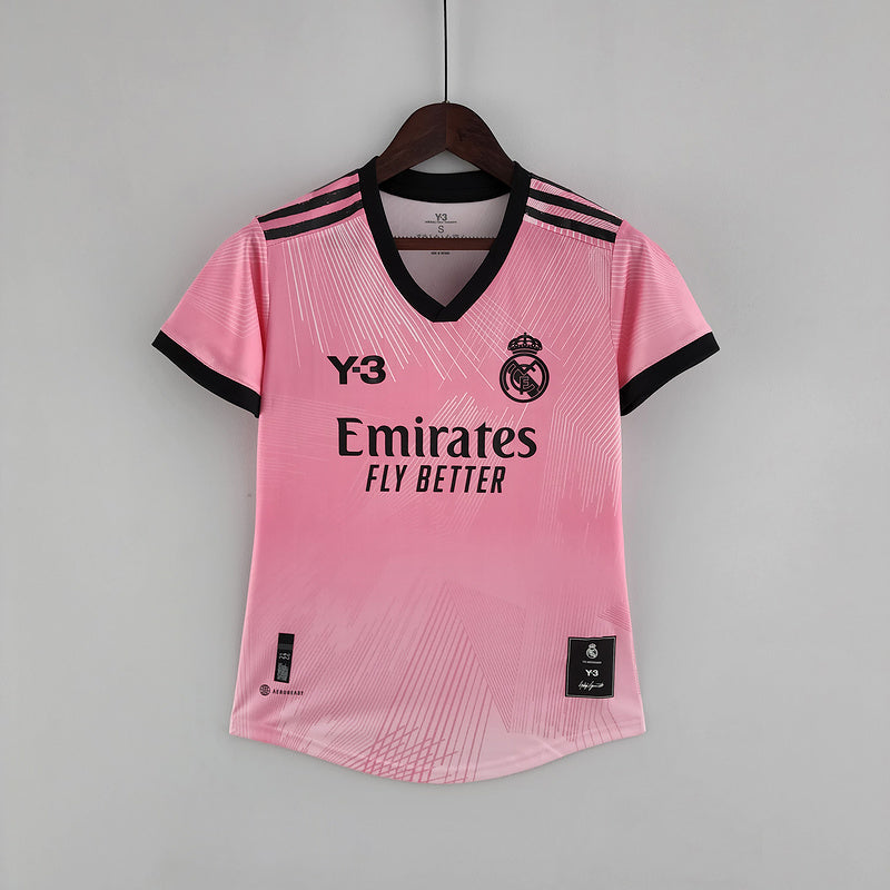 CAMISA REAL MADRID - PINK EDITION  Y-3 - FEMININO - 22/ 23
