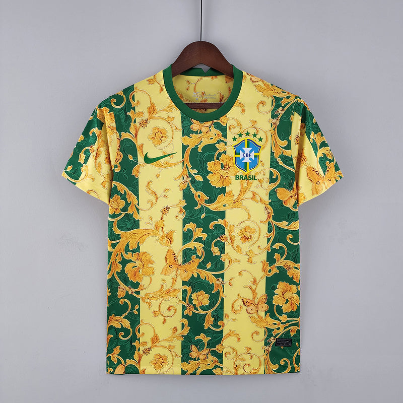 CAMISA BRASIL - CONCEITO AMARELA NATUREZA - TORCEDOR - 22/ 23