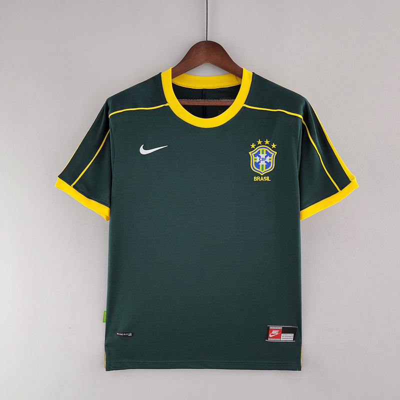 CAMISA BRASIL - RETRÔ - GOLEIRO/ GOALKEEPER - TORCEDOR - 1998