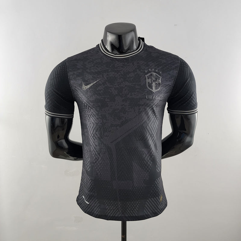 CAMISA BRASIL - ALL BLACK PRETA - CONCEITO - JOGADOR - 22/23