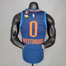 CAMISA OKLAHOMA CITY THUNDER - TEMPORADA 21/22 - AZUL LISTRADA