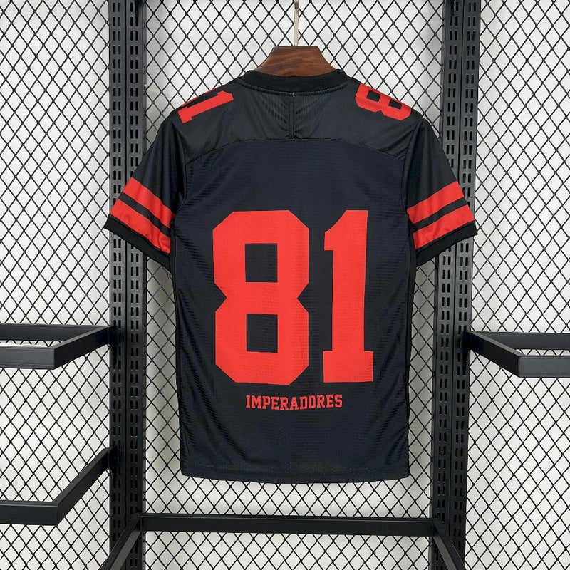 CAMISA FLAMENGO - PRETA - NFL - IMPERADORES - 25/26