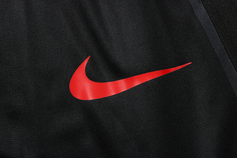 KIT PASSEIO COM CAPUZ - ATLETICO DE MADRID - VERMELHO E PRETO