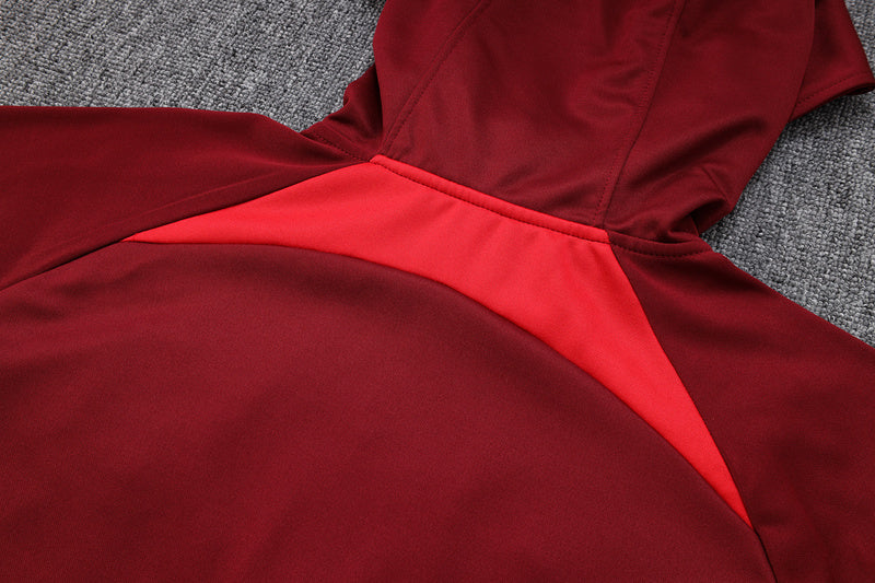 KIT PASSEIO COM CAPUZ - PORTUGAL - VERMELHO E PRETO