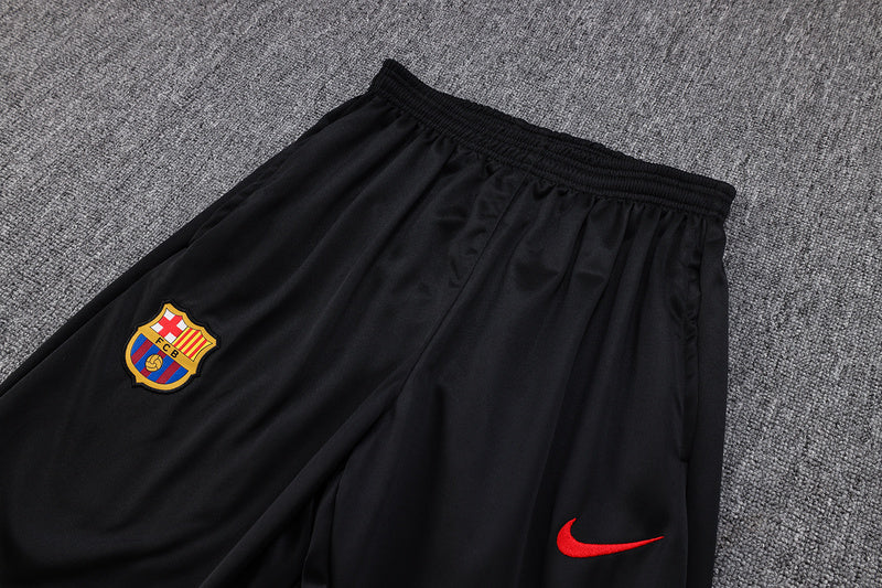KIT PASSEIO COM CAPUZ - BARCELONA - PRETO E AZUL CLARO