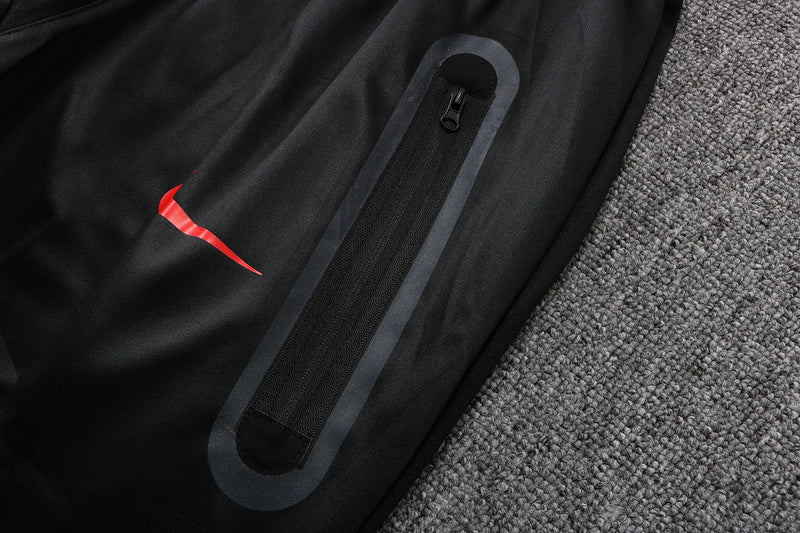 KIT PASSEIO COM CAPUZ - ATLETICO DE MADRID - VERMELHO E PRETO