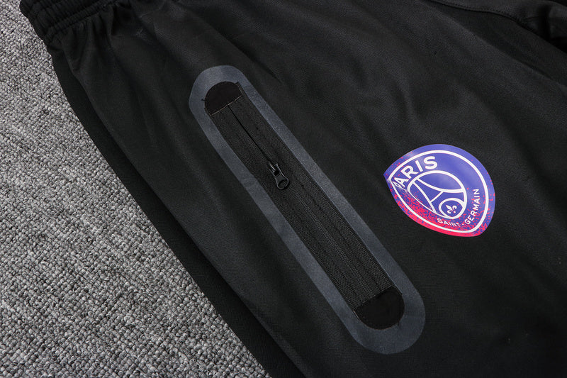 KIT PASSEIO COM CAPUZ - PARIS SAINT GERMAIN (PSG) - VERMELHO E PRETO