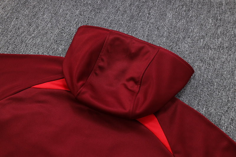 KIT PASSEIO COM CAPUZ - PORTUGAL - VERMELHO E PRETO