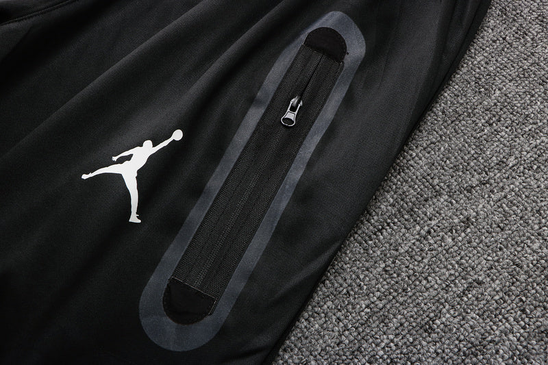KIT PASSEIO COM CAPUZ - PARIS SAINT GERMAIN (PSG) - VERMELHO E PRETO