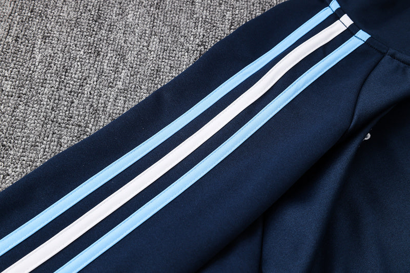 KIT PASSEIO COM CAPUZ - ARGENTINA - AZUL  ESCURO E PRETO