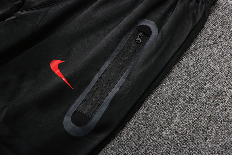 KIT PASSEIO COM CAPUZ - BARCELONA - VERMELHO E PRETO
