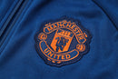 KIT PASSEIO COM CAPUZ - MANCHESTER UNITED - AZUL ESCURO E PRETO