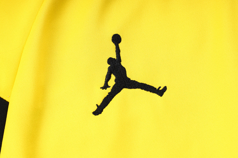 KIT PASSEIO COM CAPUZ - PARIS SAINT GERMAIN (PSG) - AMARELO E PRETO