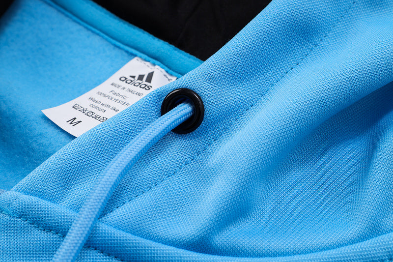 KIT PASSEIO COM CAPUZ - ARGENTINA - AZUL CLARO E PRETO