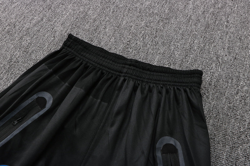 KIT PASSEIO COM CAPUZ - PARIS SAINT GERMAIN (PSG) - BRANCO E PRETO