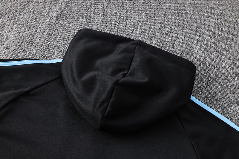 KIT PASSEIO COM CAPUZ - ARGENTINA - PRETO E AZUL