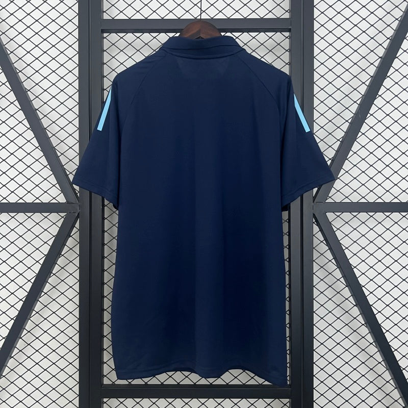 CAMISA FLAMENGO - TREINO AZUL- PÓLO TORCEDOR - 25/26