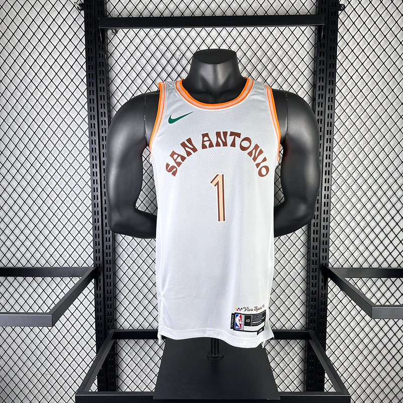 CAMISA SAN ANTONIO SPURS - CITY EDITION - BRANCA - 2024