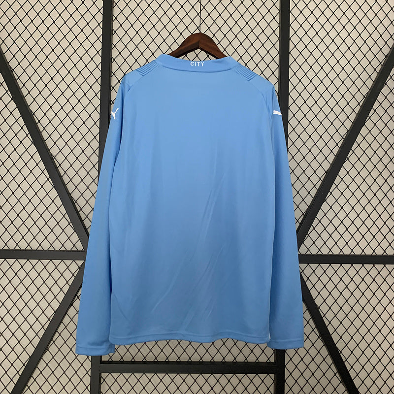 CAMISA MANCHESTER CITY - MANGA LONGA - CASA/ HOME - TORCEDOR - 23/24