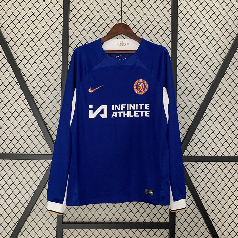 CAMISA CHELSEA - MANGA LONGA -  CASA/HOME - TORCEDOR - 23/24
