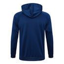 KIT PASSEIO COM CAPUZ - MANCHESTER UNITED - AZUL ESCURO E PRETO